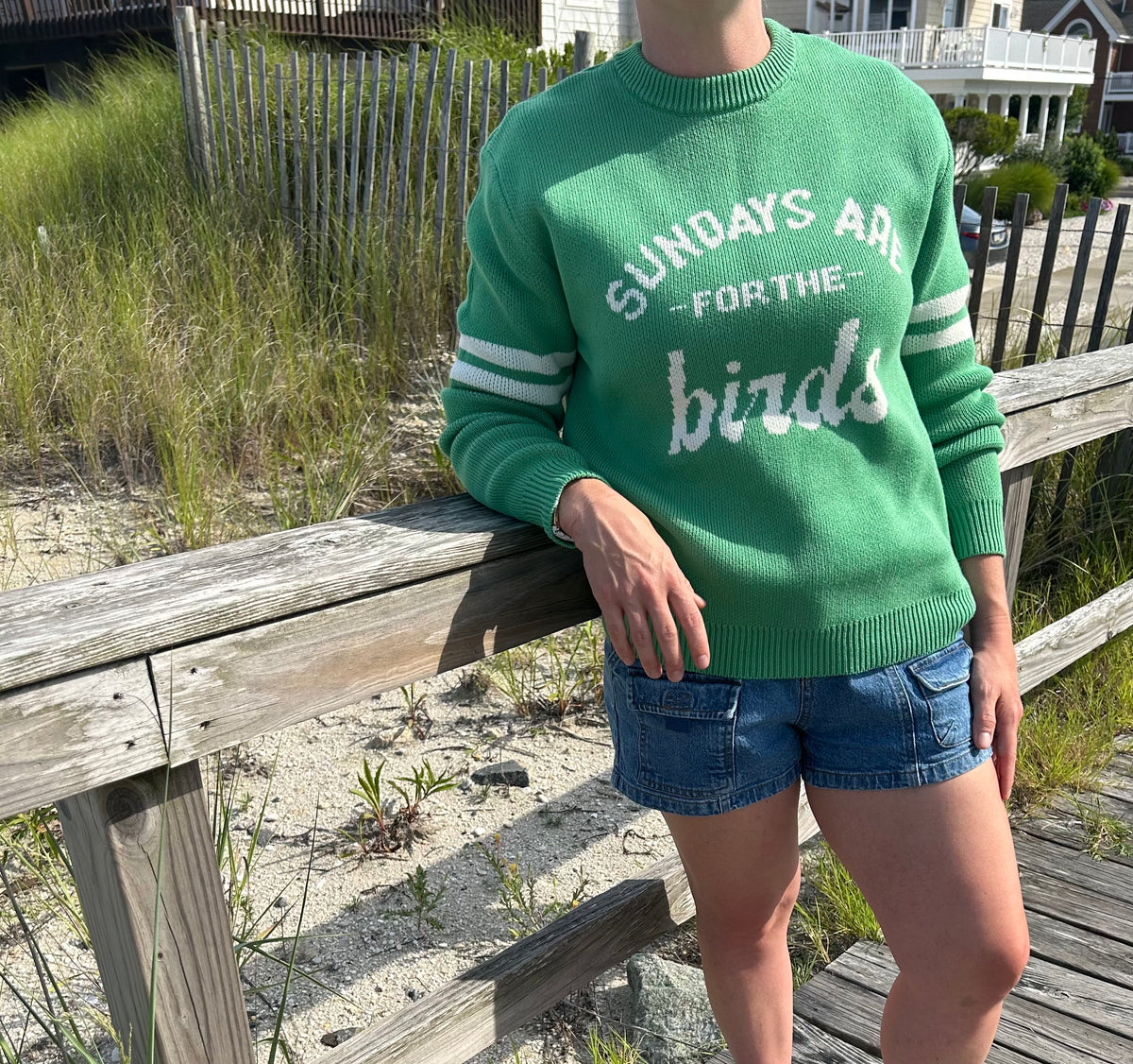 Philadelphia Sundays Are For The Birds Knit Sweater