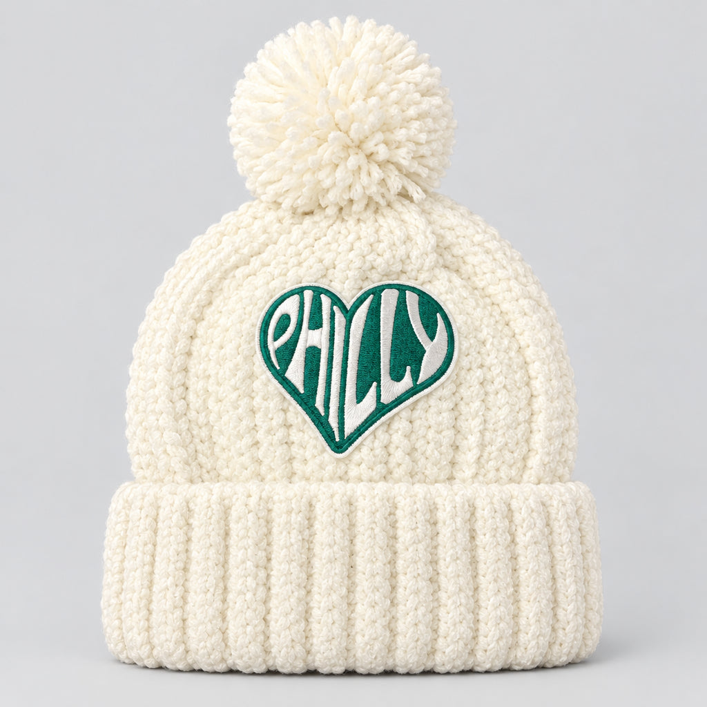 Youth Philly LOVE Patch Knit Beanie
