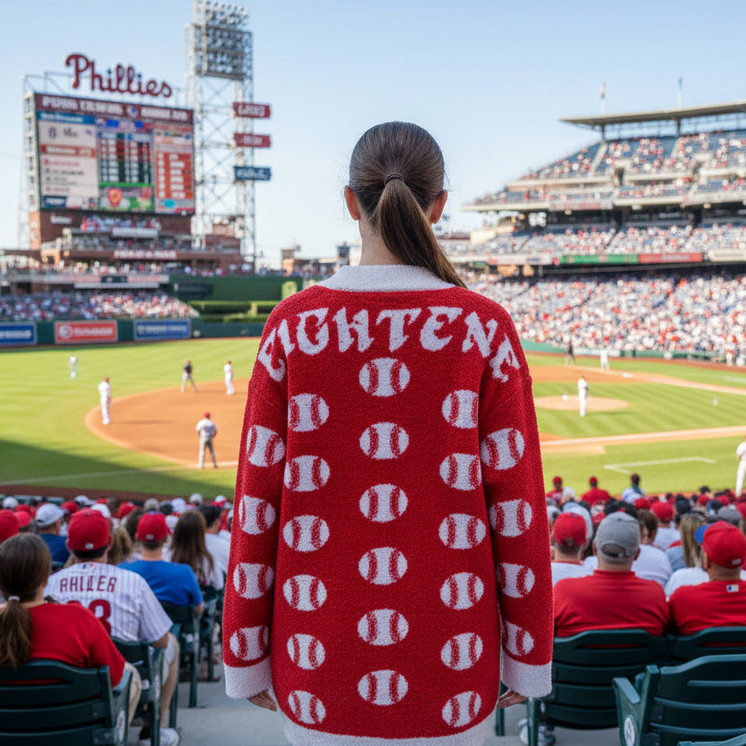 Philadelphia Phillies "Fightens" Heavy weight Fleece Cardigan
