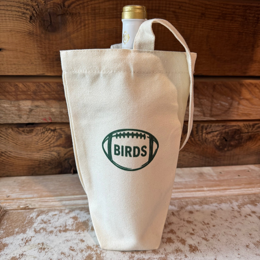 Birds Canvas Wine Bag
