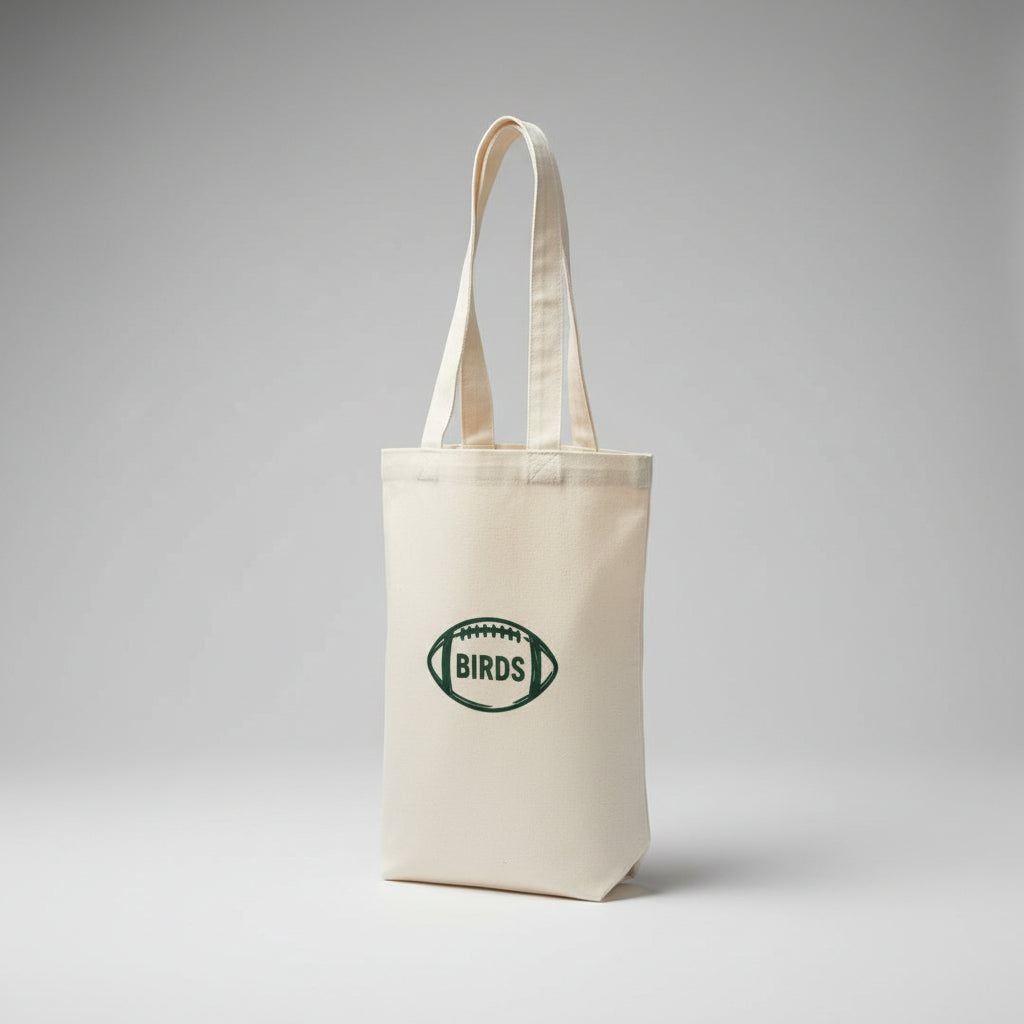 Birds Canvas Wine Bag